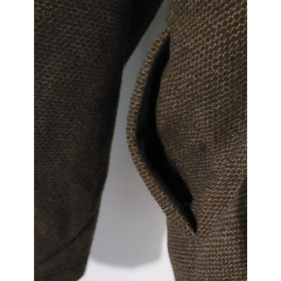 MEN'S ORVIS FLEECE LINED SWEATER SWEATSHIRT PULLOVER KNIT BROWN BLACK SZ XXL EUC - Picture 7 of 9